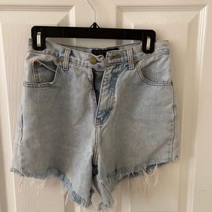 Vintage denim high rise cutoff shorts size 4